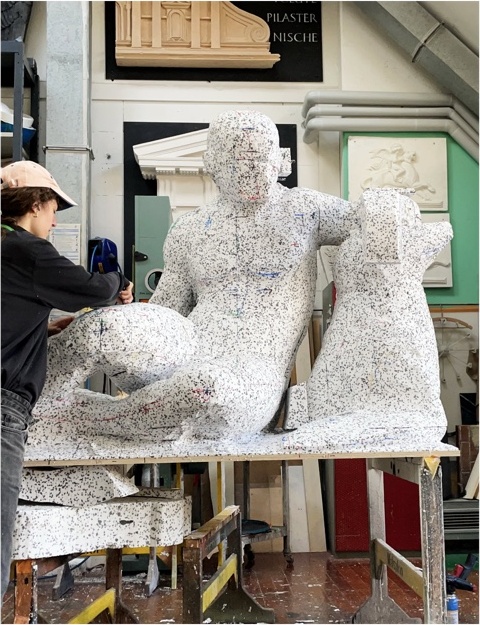 Full-scale carving process