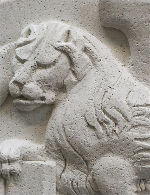 Lion relief
